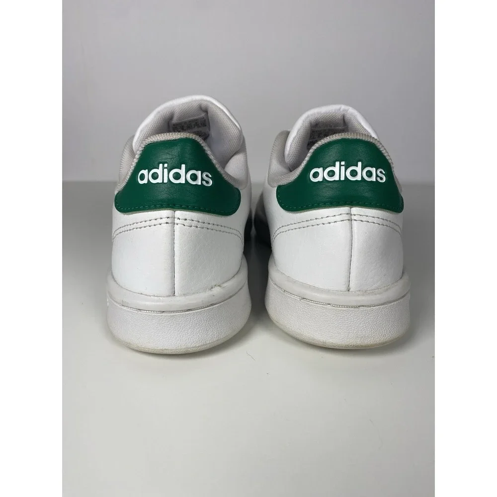 Adidas Advantage Men's Size 7.5 Sneakers White Green Low Top